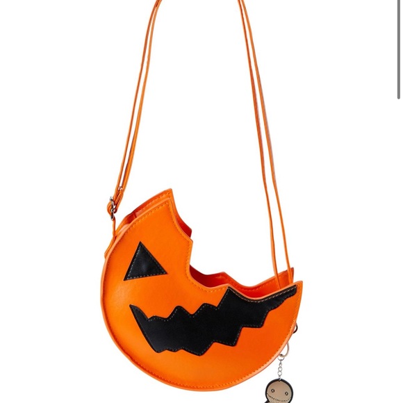Sam the Halloween Treater Lollipop Crossbody Bag Trick 'r Treat Charm Pumpkin - Picture 2 of 4